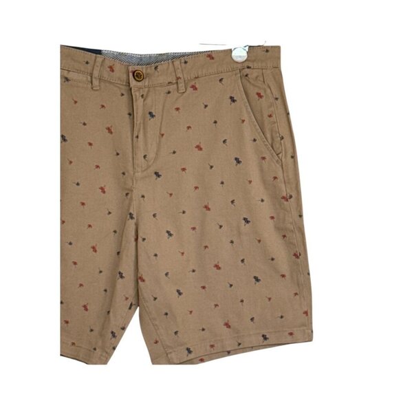 Jachs New York Men's Printed Stretch Bleecker Short Dark Khaki Size 33 NWT - Picture 4 of 8